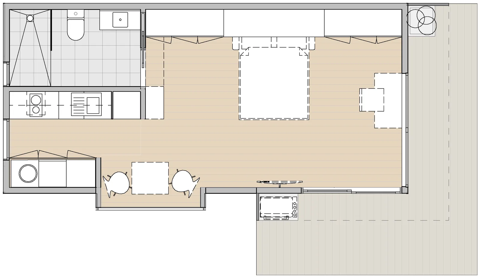 The Studio — floor plan